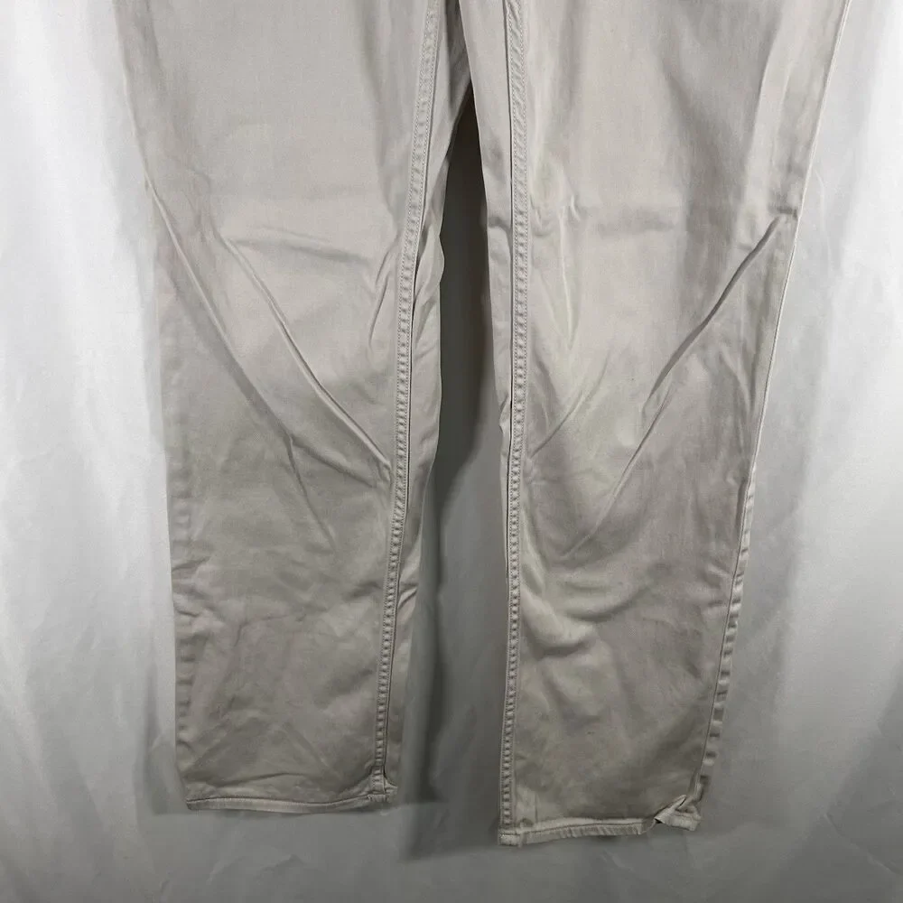 Polo Ralph Lauren Chino Pants Mens 34x34 Light Beige Stretch Straight Fit Cotton